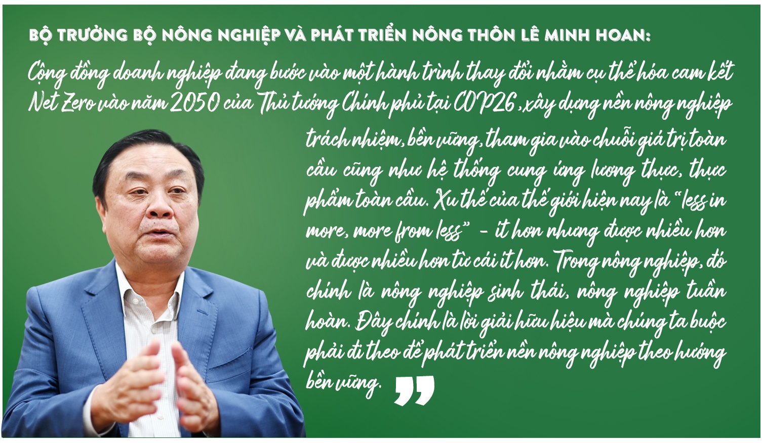 Nông nghiệp tuần hoàn chinh phục thị trường quốc tế