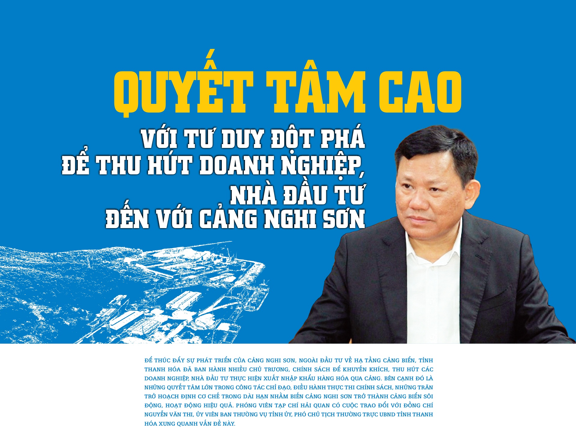 Thanh Hóa: Đưa cảng biển làm đòn bẩy triển kinh tế-xã hội