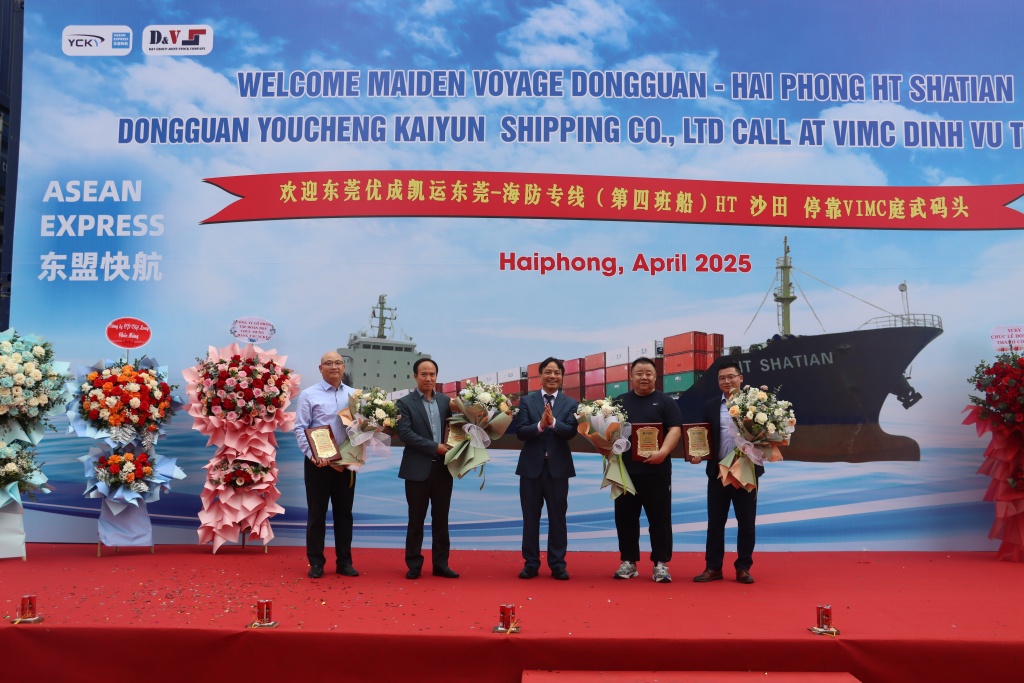 Hãng tàu YCKY đưa vào khai thác tàu lớn nhất tuyến Dongguan - Hải Phòng
