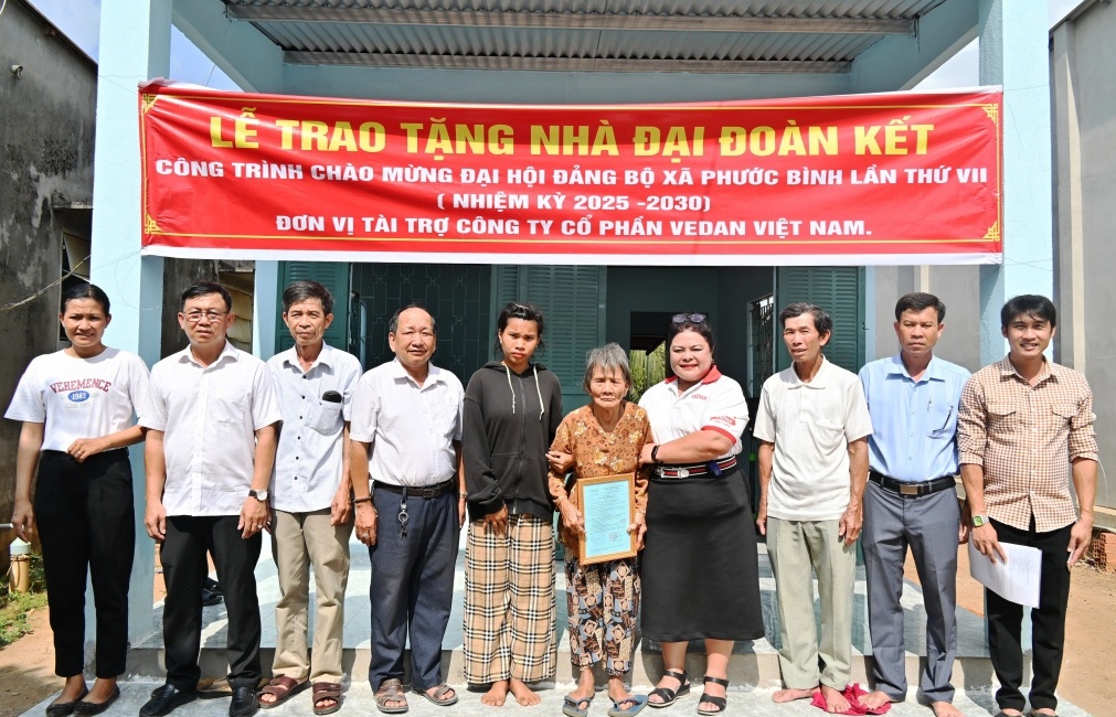 Vedan Việt Nam trao tặng nhà Đại đoàn kết