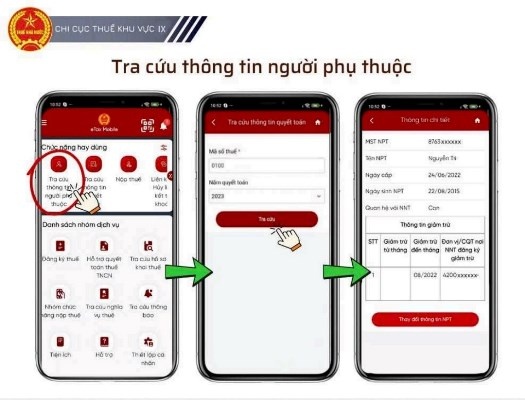 Hướng dẫn tra cứu các bước Quyết toán thuế thu nhập cá nhân qua ứng dụng eTax Mobile