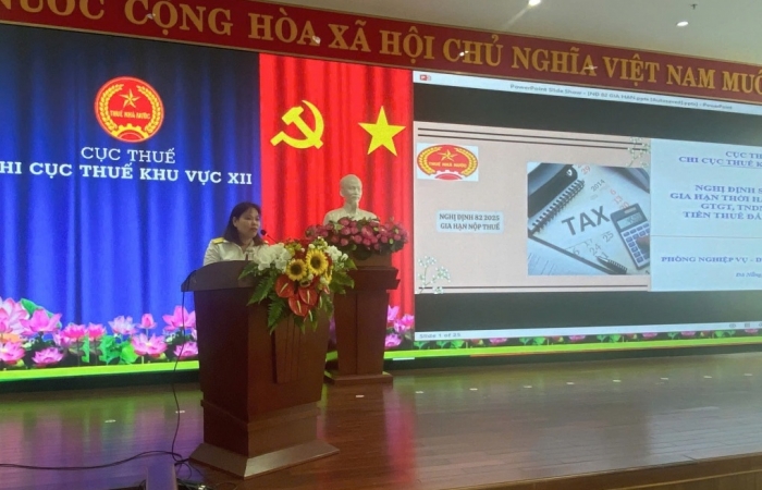 Chi cục Thuế khu vực XII: hỗ trợ người nộp thuế thực hiện chính sách thuế mới