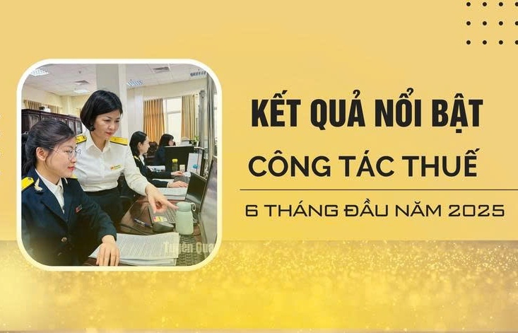 infographics ket qua noi bat cong tac thue 6 thang dau nam 2025