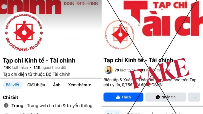 Cảnh báo trang Fanpage của Tạp chí Kinh tế -Tài chính bị giả mạo
