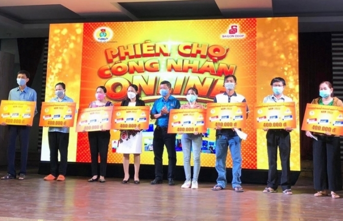 TPHCM khai mạc “Phiên chợ công nhân - Online” cho người lao động khó khăn
