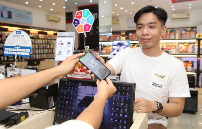 Thanh toán bằng cách quét mã QR ngày càng phổ biến